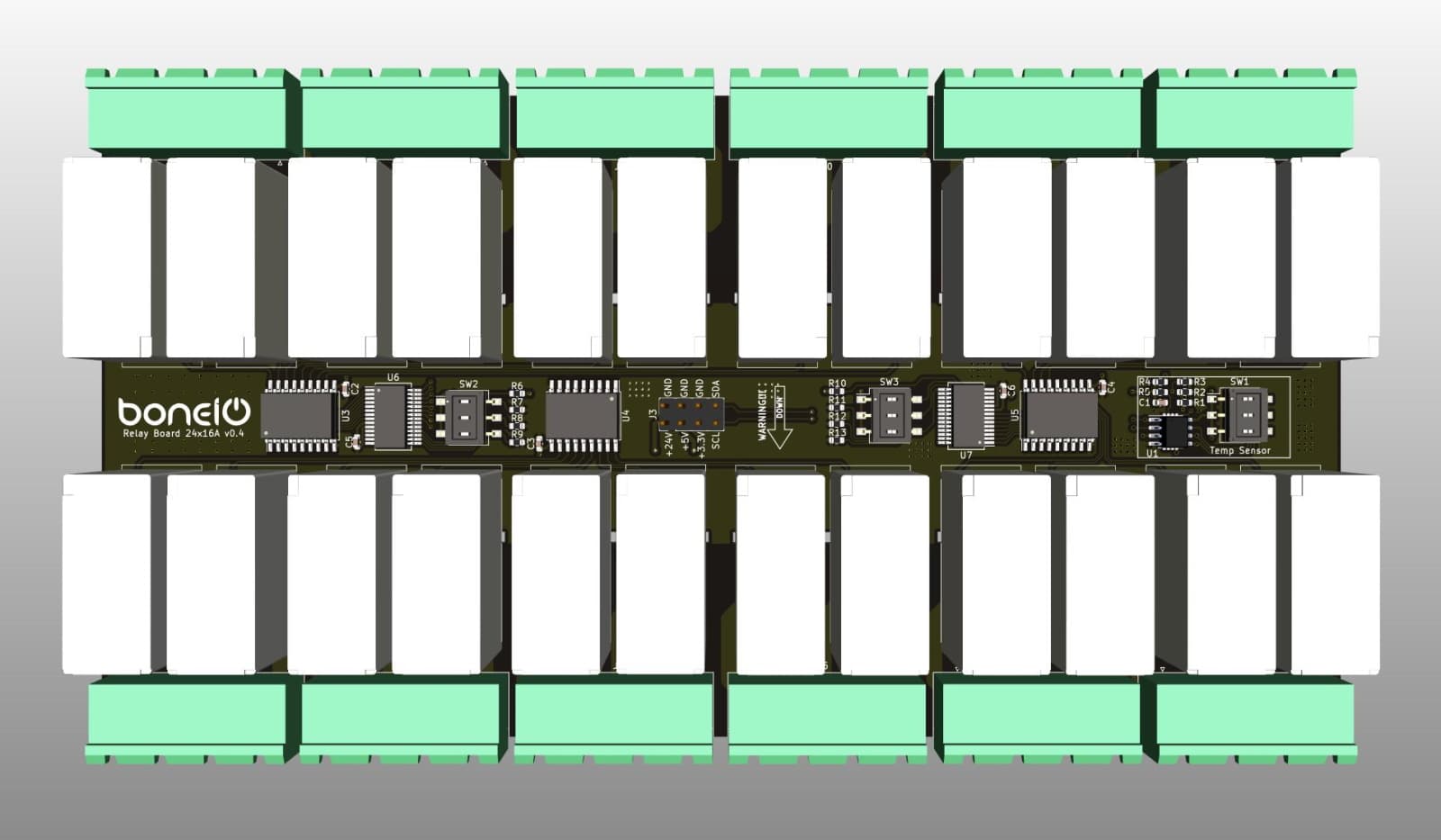 Relay Board 24x16A top